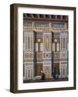 Main Hall of El Bordeyny Mosque (17th Century) in Cairo-Emile Prisse d'Avennes-Framed Giclee Print