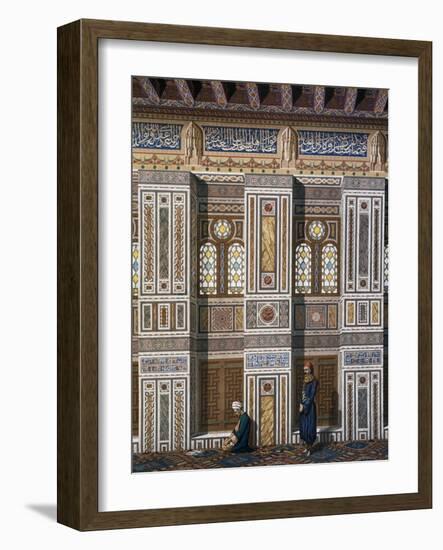 Main Hall of El Bordeyny Mosque (17th Century) in Cairo-Emile Prisse d'Avennes-Framed Giclee Print