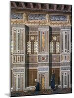 Main Hall of El Bordeyny Mosque (17th Century) in Cairo-Emile Prisse d'Avennes-Mounted Giclee Print