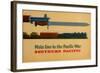 Main Line to the Pacific War. Southern Pacific Railroad, 1945-George Lerner & Lyman Power-Framed Giclee Print