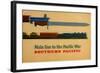 Main Line to the Pacific War. Southern Pacific Railroad, 1945-George Lerner & Lyman Power-Framed Giclee Print