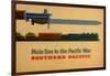 Main Line to the Pacific War. Southern Pacific Railroad, 1945-George Lerner & Lyman Power-Framed Giclee Print