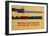 Main Line to the Pacific War. Southern Pacific Railroad, 1945-George Lerner & Lyman Power-Framed Giclee Print