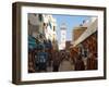 Main market street in Essaouira, Morocco-null-Framed Photographic Print