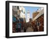 Main market street in Essaouira, Morocco-null-Framed Photographic Print