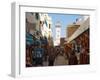 Main market street in Essaouira, Morocco-null-Framed Photographic Print