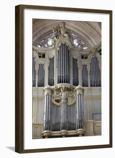 Main Organ, St. Germain l'Auxerrois Church, Paris, France, Europe-Godong-Framed Photographic Print