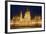 Main Part of Hungarian Parliament on Warm Summer Night, Budapest, Hungary, Europe-Julian Pottage-Framed Photographic Print