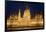 Main Part of Hungarian Parliament on Warm Summer Night, Budapest, Hungary, Europe-Julian Pottage-Framed Photographic Print