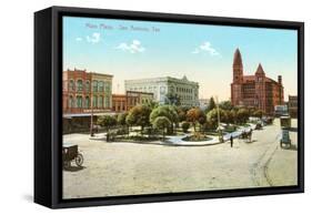 Main Plaza, San Antonio, Texas-null-Framed Stretched Canvas