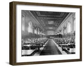 Main Reading Room, the New York Public Library, C.1910-20-null-Framed Photographic Print