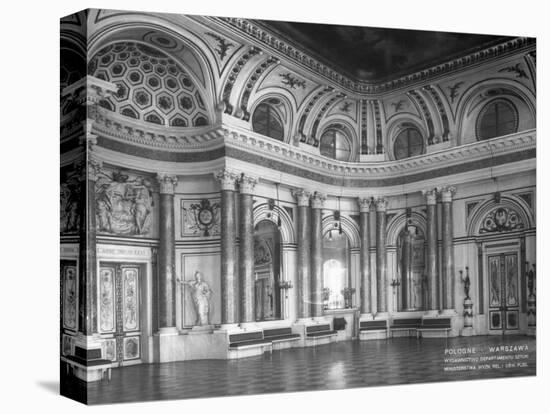 Main Reception Hall in King's Palace at Plac Zamkowy-null-Stretched Canvas