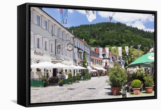 Main Road, Wolfach, Kinzigtal Valley, Black Forest, Baden Wurttemberg, Germany, Europe-Markus-Framed Stretched Canvas