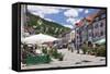 Main Road, Wolfach, Kinzigtal Valley, Black Forest, Baden Wurttemberg, Germany, Europe-Markus-Framed Stretched Canvas