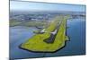 Main Runway at Auckland Airport, and Manukau Harbour, Auckland, North Island, New Zealand-David Wall-Mounted Photographic Print