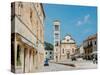 Main Square and Cathedral of St. Stephen, Hvar, Dalmatian Coast, Croatia-Alison Jones-Stretched Canvas