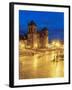 Main Square at twilight, Old Town, UNESCO World Heritage Site, Cusco, Peru, South America-Karol Kozlowski-Framed Premium Photographic Print