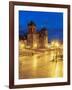 Main Square at twilight, Old Town, UNESCO World Heritage Site, Cusco, Peru, South America-Karol Kozlowski-Framed Photographic Print