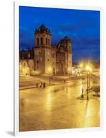 Main Square at twilight, Old Town, UNESCO World Heritage Site, Cusco, Peru, South America-Karol Kozlowski-Framed Photographic Print