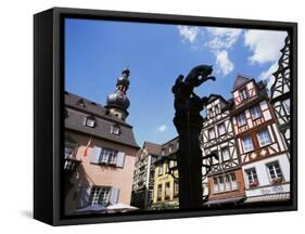 Main Square, Cochem, Rhineland Palatinate, Germany-Oliviero Olivieri-Framed Stretched Canvas