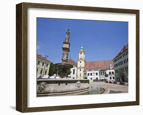 Main Square (Hlavne Namestie), Old Town, Bratislava, Slovakia, Europe-Jean Brooks-Framed Photographic Print