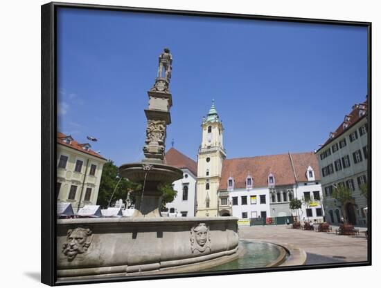 Main Square (Hlavne Namestie), Old Town, Bratislava, Slovakia, Europe-Jean Brooks-Framed Photographic Print