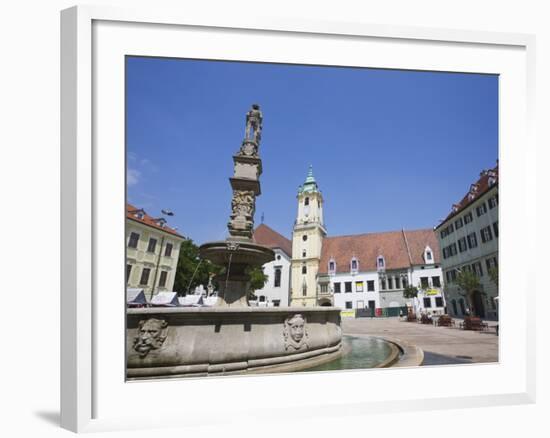 Main Square (Hlavne Namestie), Old Town, Bratislava, Slovakia, Europe-Jean Brooks-Framed Photographic Print