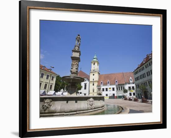 Main Square (Hlavne Namestie), Old Town, Bratislava, Slovakia, Europe-Jean Brooks-Framed Photographic Print