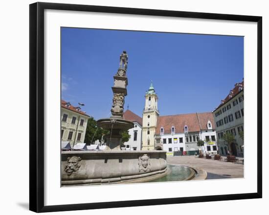 Main Square (Hlavne Namestie), Old Town, Bratislava, Slovakia, Europe-Jean Brooks-Framed Photographic Print