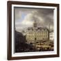 Main Square inside the Imperial Castle in Vienna - Samuel Dirksz Van Hoogstraten (1627-1678). Oil O-Samuel van Hoogstraten-Framed Giclee Print