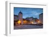 Main Square Lit Up at Dusk-John Miller-Framed Photographic Print