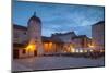 Main Square Lit Up at Dusk-John Miller-Mounted Photographic Print