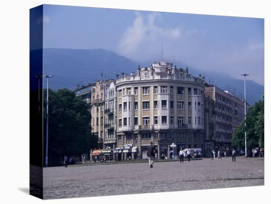 Main Square, Skopje, Macedonia-David Lomax-Stretched Canvas