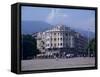 Main Square, Skopje, Macedonia-David Lomax-Framed Stretched Canvas