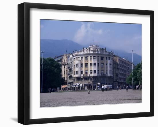 Main Square, Skopje, Macedonia-David Lomax-Framed Photographic Print