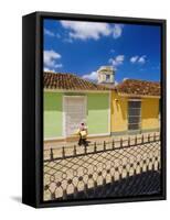 Main Square, Trinidad, Sancti Spirtus Region, Cuba-J P De Manne-Framed Stretched Canvas