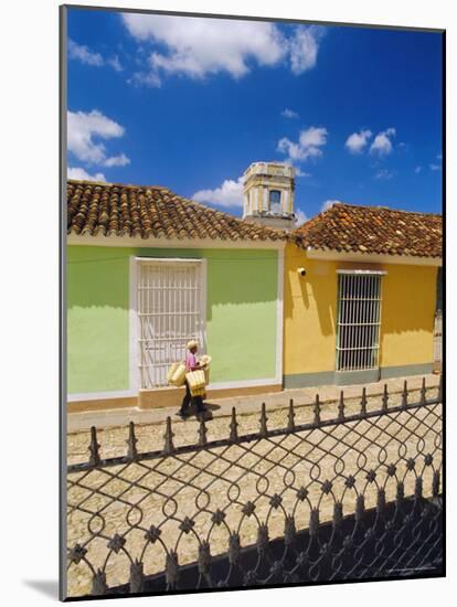 Main Square, Trinidad, Sancti Spirtus Region, Cuba-J P De Manne-Mounted Photographic Print