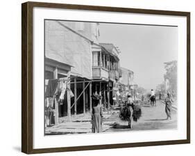 Main St., Port-Au-Prince, Hayti, W.I.-null-Framed Photo