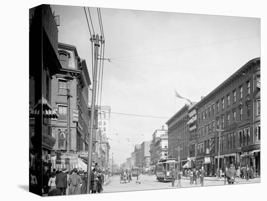 Main St., Worcester, Mass.-null-Stretched Canvas