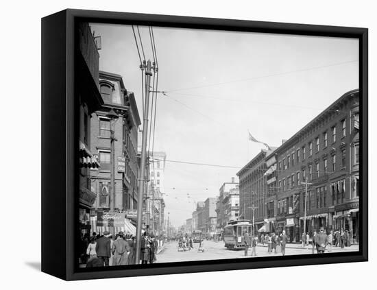 Main St., Worcester, Mass.-null-Framed Stretched Canvas