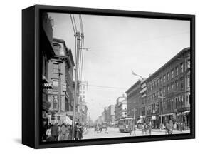 Main St., Worcester, Mass.-null-Framed Stretched Canvas