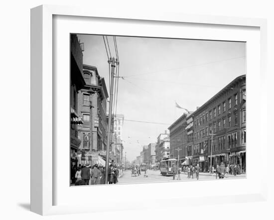 Main St., Worcester, Mass.-null-Framed Photo