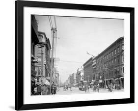 Main St., Worcester, Mass.-null-Framed Photo