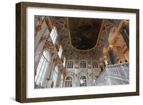 Main Staircase of the Winter Palace, Hermitage Museum, St Petersburg, Russia-Sheldon Marshall-Framed Photographic Print