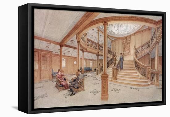 Main Staircase Titanic-null-Framed Stretched Canvas