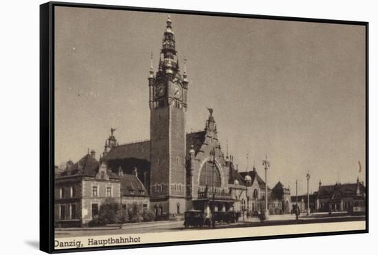 Main Station, Danzig-null-Framed Stretched Canvas