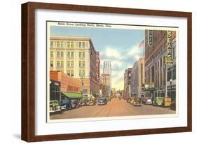 Main Street, Akron, Ohio-null-Framed Art Print