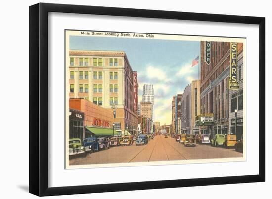 Main Street, Akron, Ohio-null-Framed Art Print