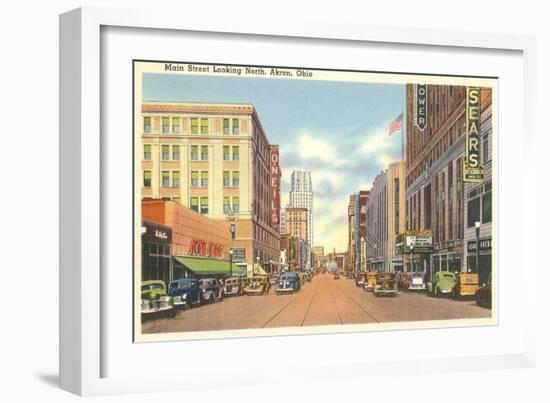 Main Street, Akron, Ohio-null-Framed Art Print