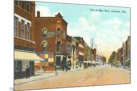 Main Street, Ashtabula, Ohio-null-Mounted Premium Giclee Print